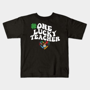 One Lucky Teacher St Patrick's Day Kids T-Shirt